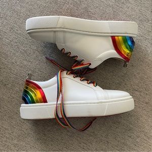 Christian Louboutin Arkenspeed Rainbow White Leather trainers Shoes